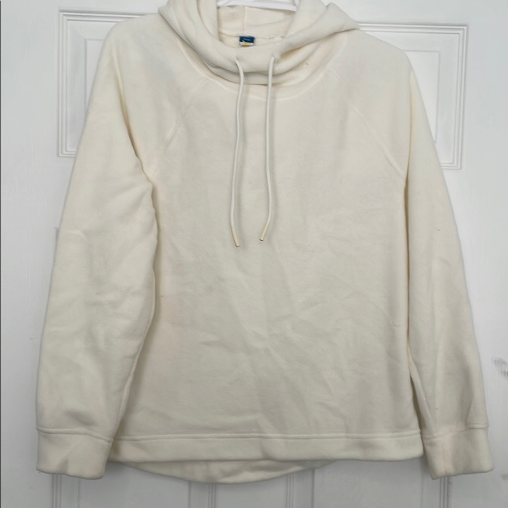 Old Navy Cream Cowl Neck Jacket
